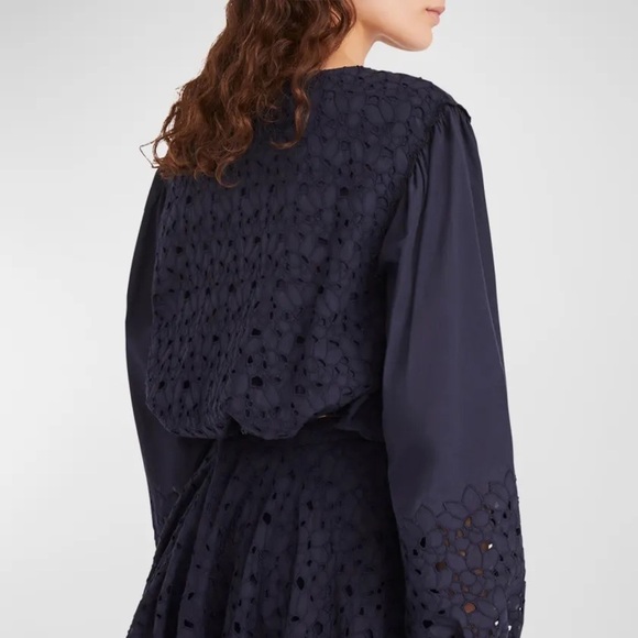 Merlette Linden Eyelet Embroidered Cotton Top M - Picture 3 of 10